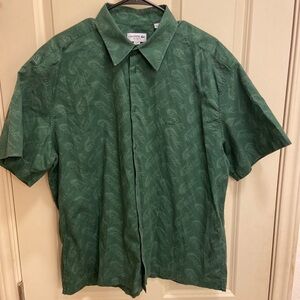 Lacoste Men's Casual Green Button Down Shirt